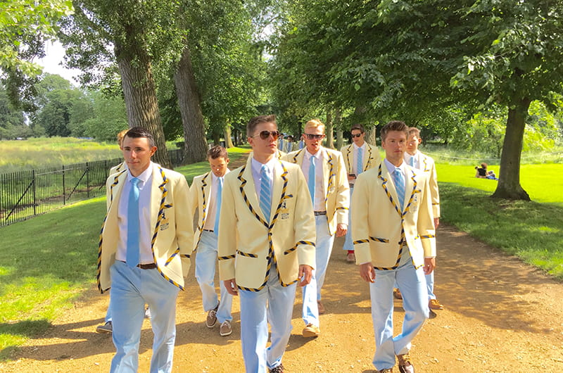 Drexel rowers enjoying an afternoon touring Oxford. 