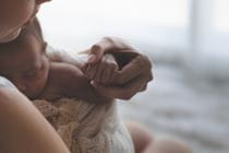 Baby with mother