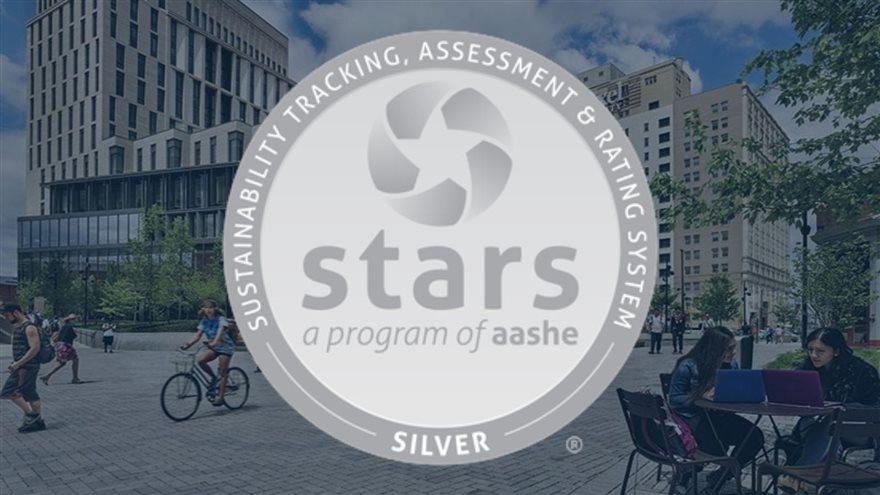 STARS Sustainability Tracking, Assessment and Rating System Silver Award logo