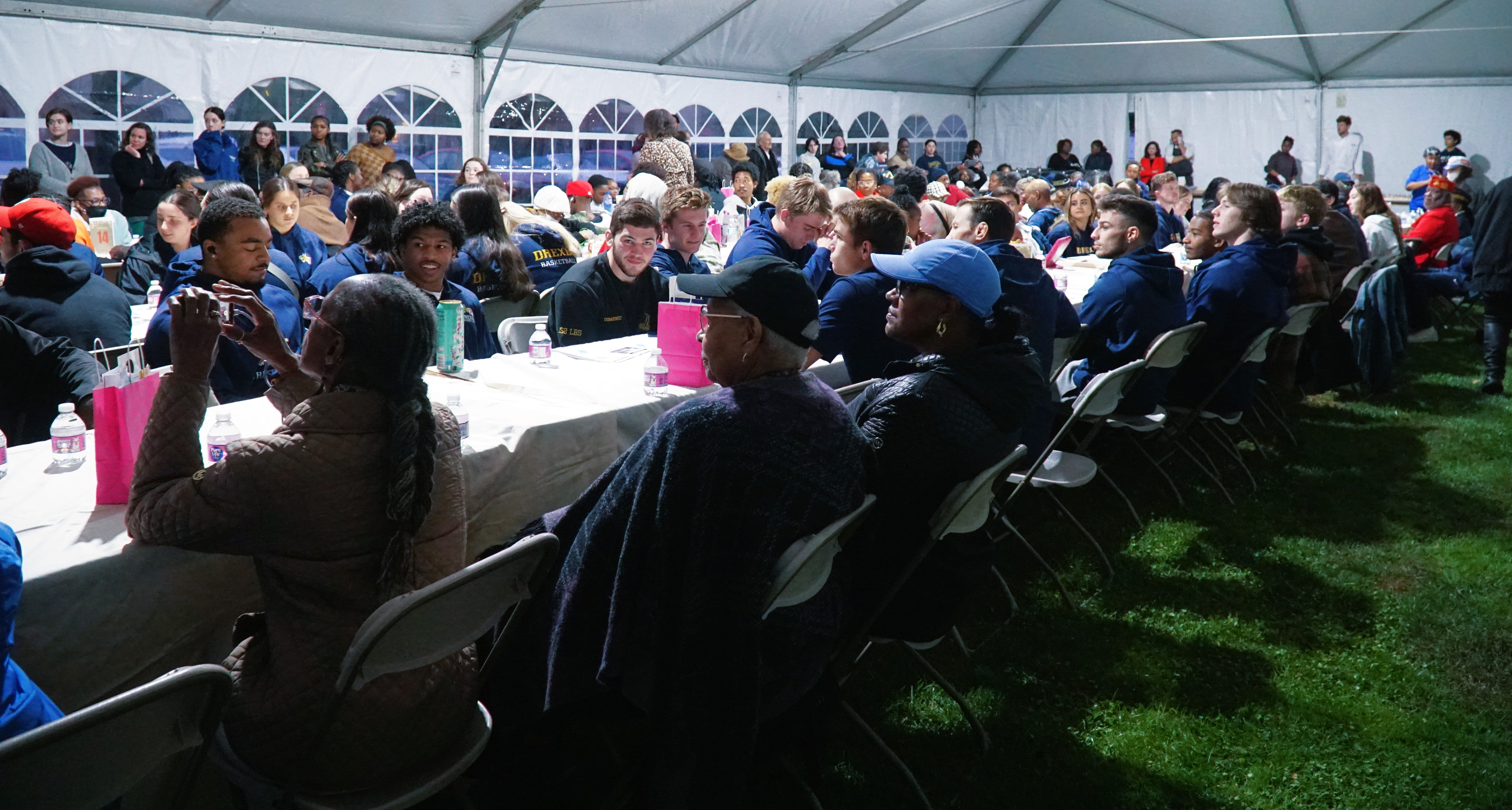 Attendees at the Dornsife Center's dinner