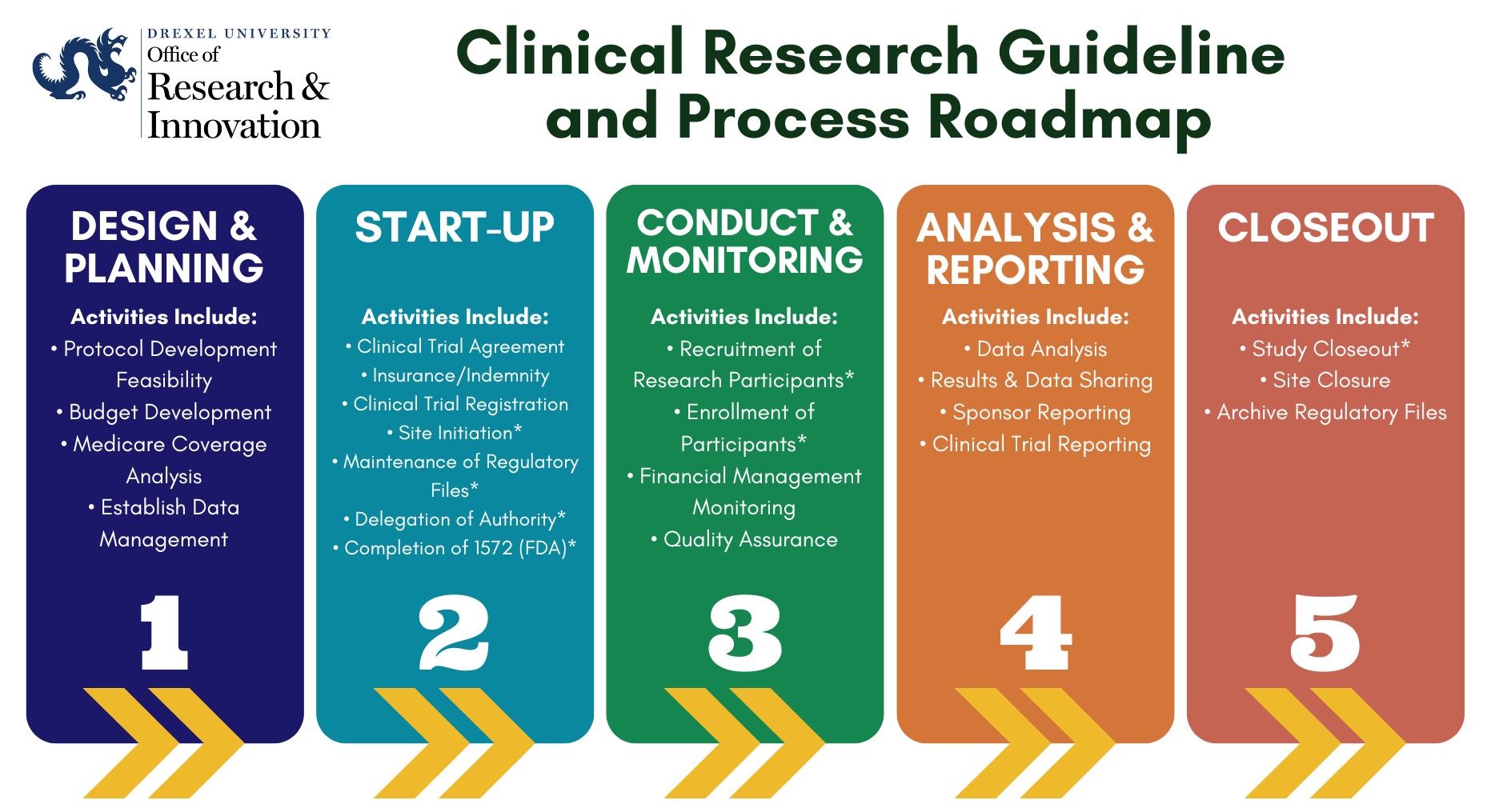 Clinical Trial Process Map