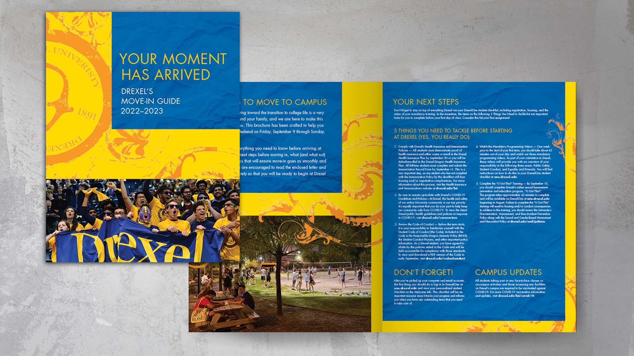 Welcome Week brochure design