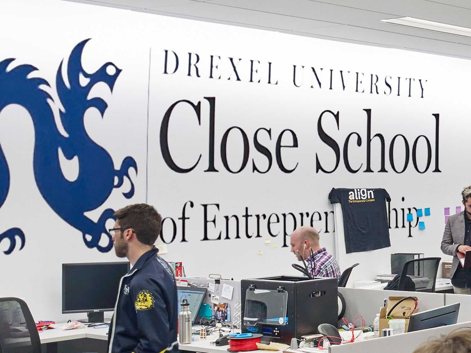 students in the close school of entrepreneurship 