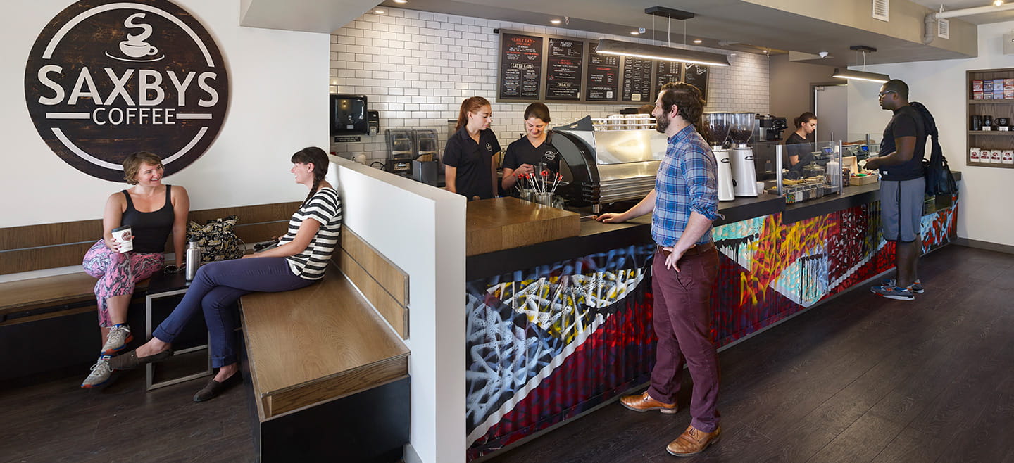 Saxby's Cafe interior